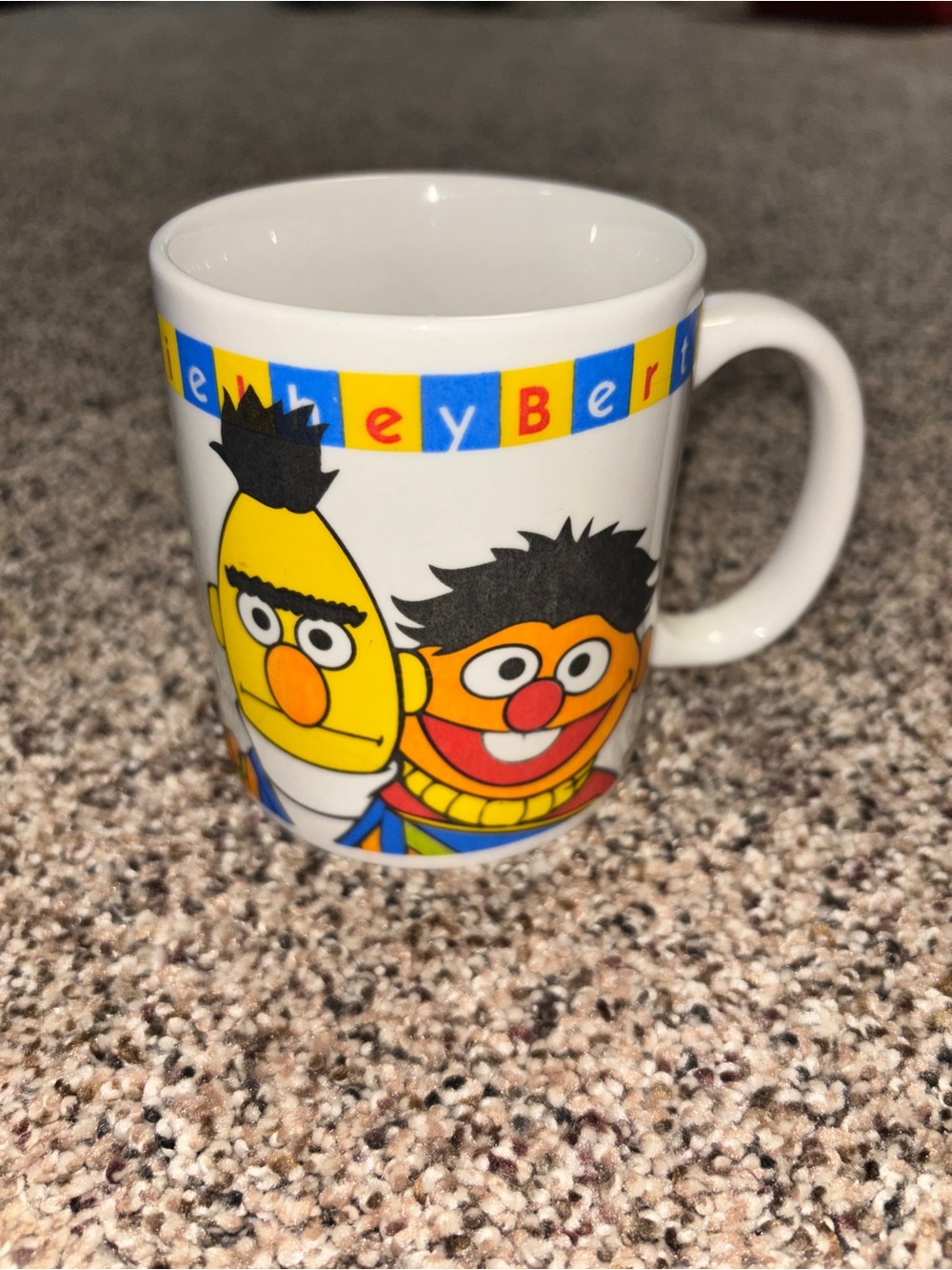 Vintage Sesame Street Bert and Ernie General Store Coffee Mug Coffee Cup 1990s